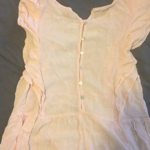 Very light pink sheer top